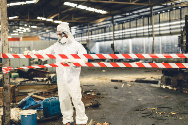 Professional Odor Removal technician working in Sanborn, NY